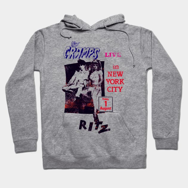 The Cramps Live in New York Hoodie by HAPPY TRIP PRESS